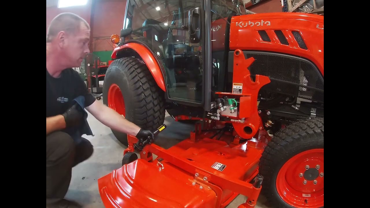 Attaching a 72 inch mower to a Kubota