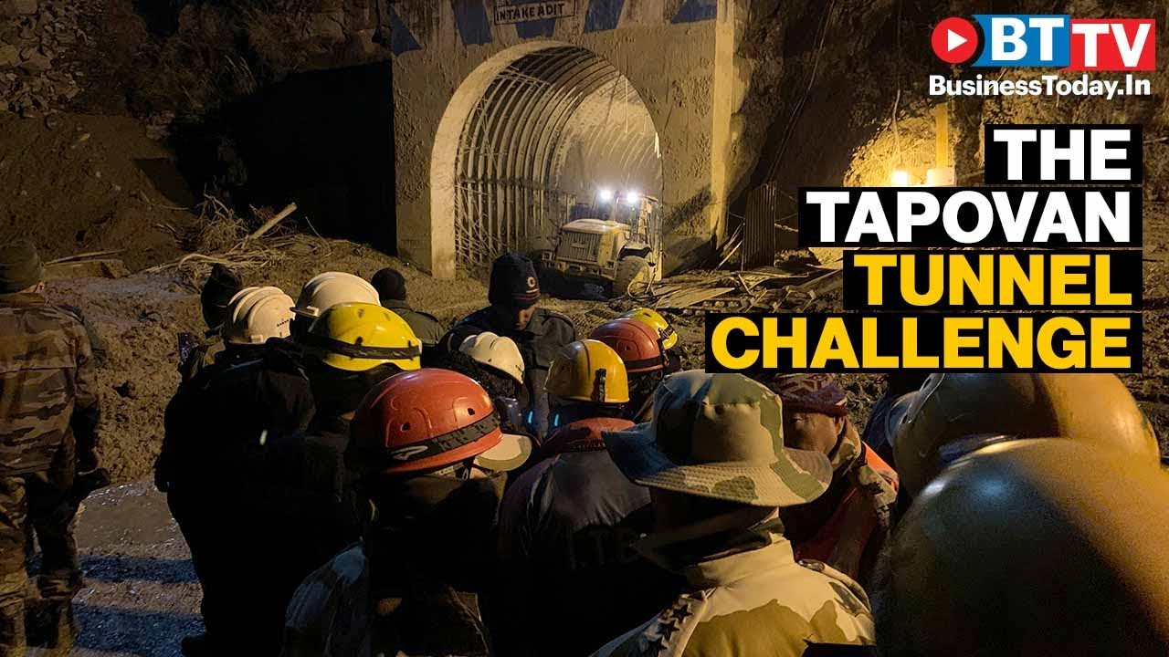 Rescue workers face challenges at NTPC's Tapovan Tunnel