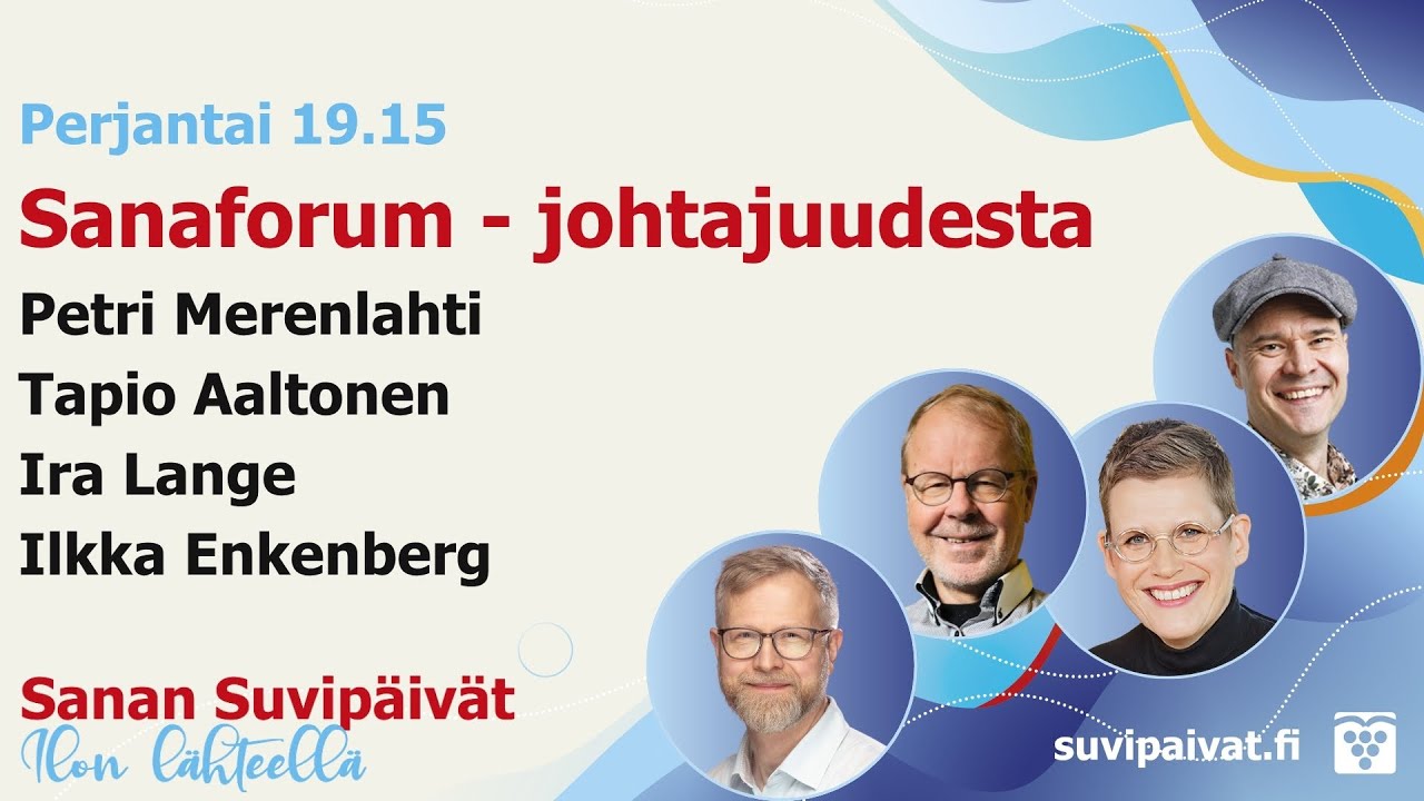 Sanan Suvipäivät 2025 - Perjantain klo 19.15