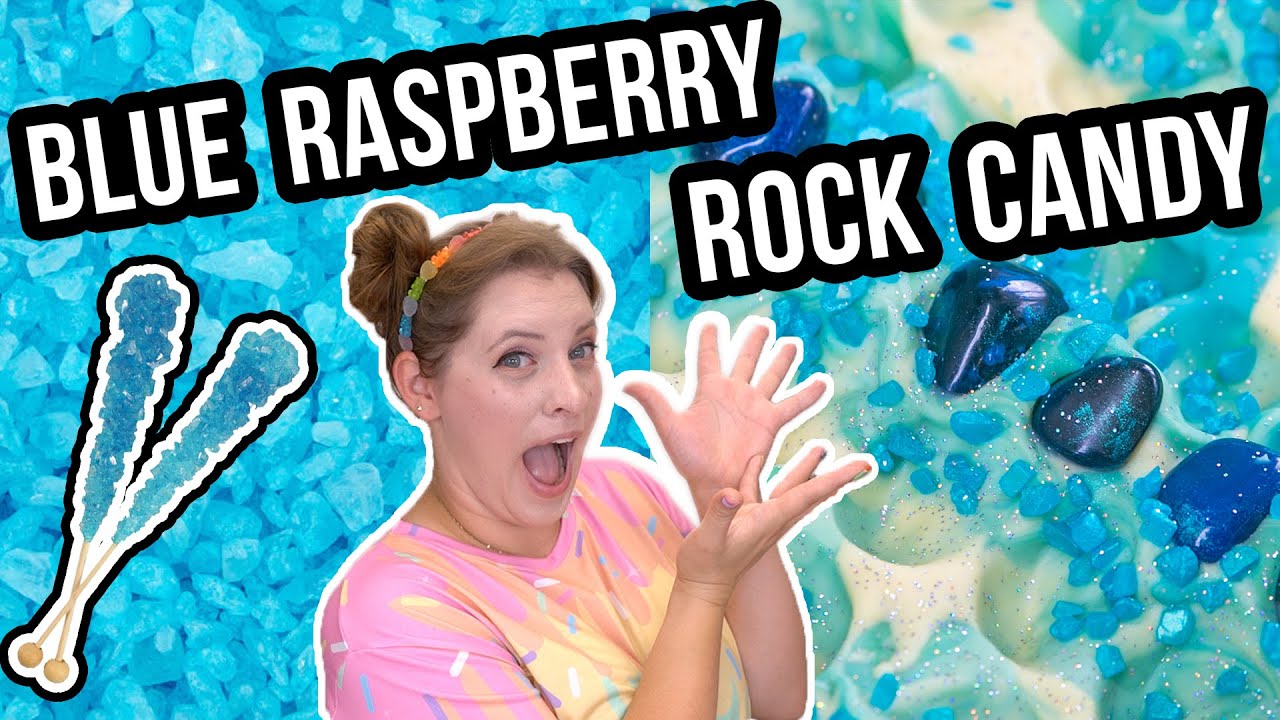 BLUE RASPBERRY ROCK CANDY COLD PROCESS SOAP MAKING | Royalty Soaps