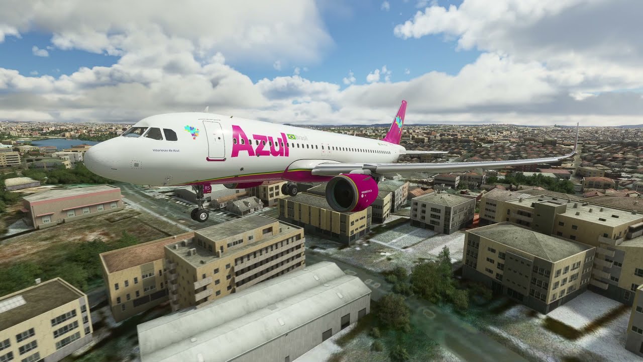 POUSANDO EM PAMPULHA VFR COM O A320