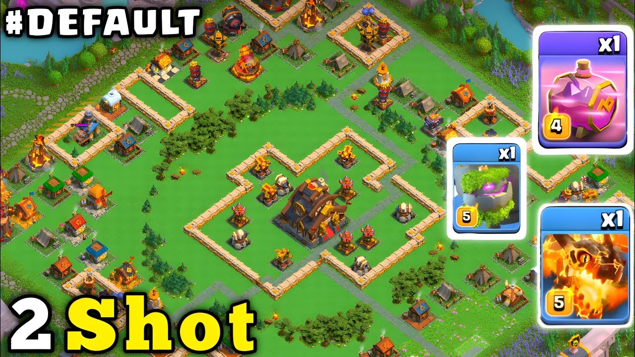 2 Shot Default Max Capital Peak Attack | Clan Capital