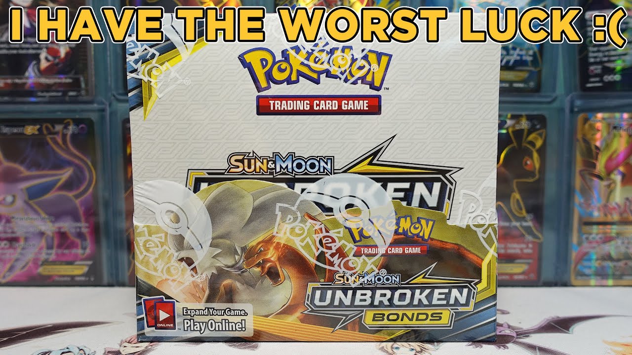 I HAVE THE WORST LUCK 😞 Opening a Pokemon Sun and Moon Unbroken Bonds Booster Box!
