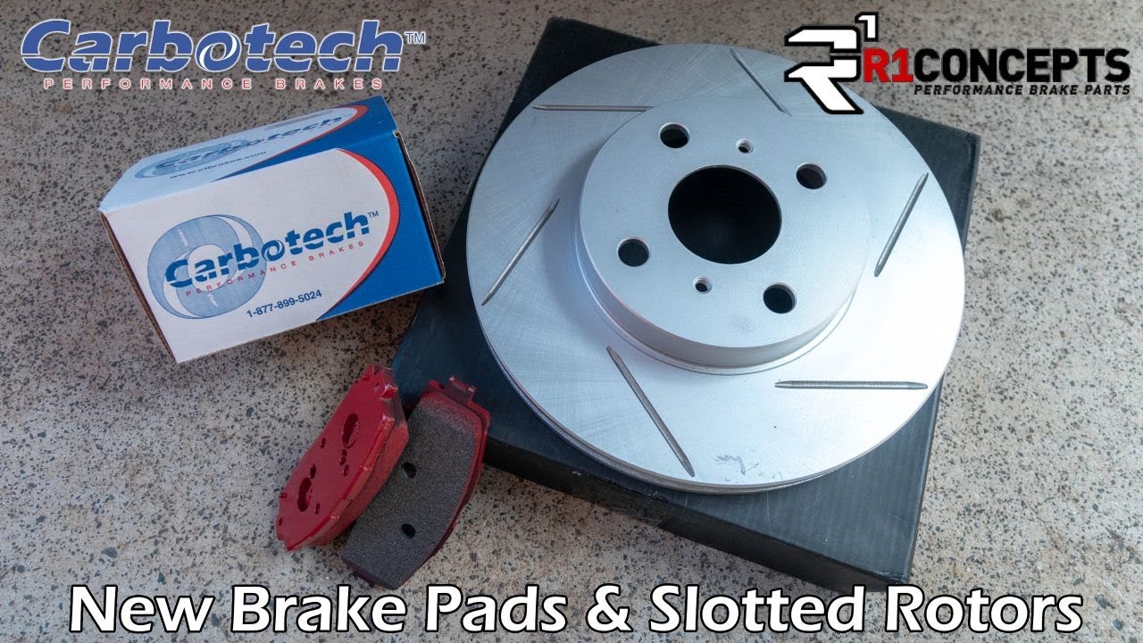 New Carbotech Brake Pads & R1 Concepts Slotted Rotors for the Yaris