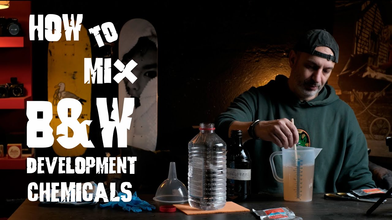 How to prepare chemicals for black and white film development // Developer and Fixer // D76 // ADOX