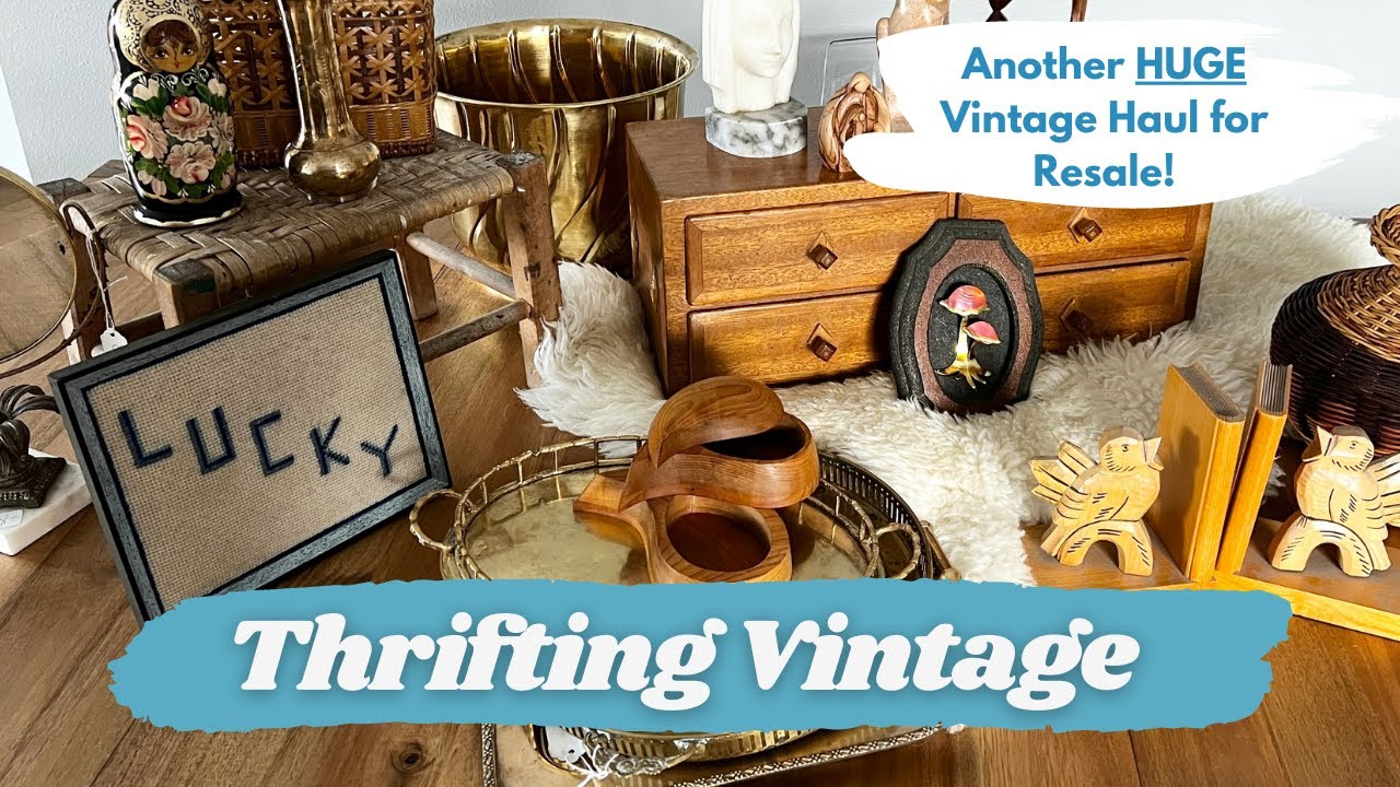 THRIFT WITH ME! | Vintage Mid-Century/BOHO Home Decor | Reseller Haul