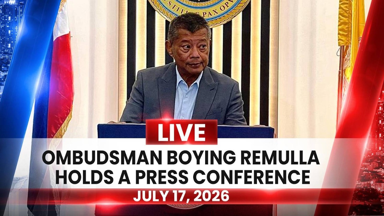 LIVE: Ombudsman Boying Remulla holds a press conference | July 17, 2028