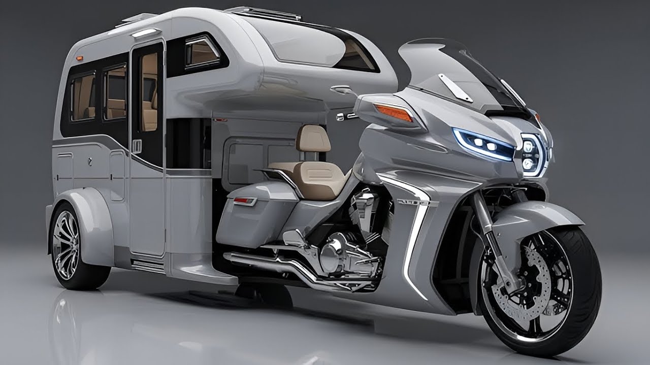 2026 Honda Gold Wing Electric Trike Camper สุดยอดมอเตอร์ไซค์สามล้อไฟฟ้าพร้อมแคมเปอร์สุดล้ำ