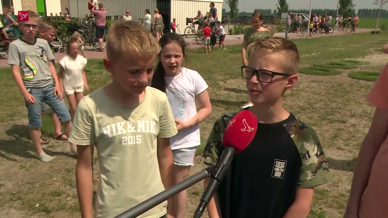 Stuitergras om kinderen in beweging te krijgen op Urk