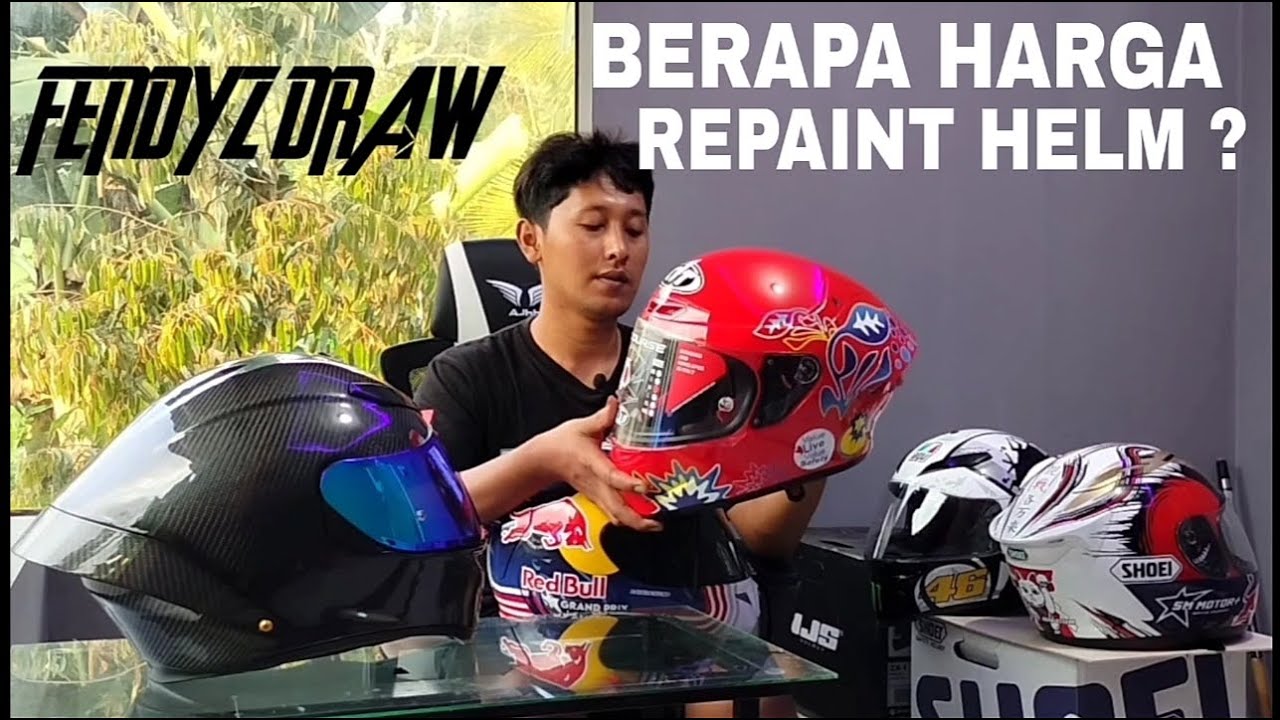 BOCORAN harga repaint helm fendyz draw