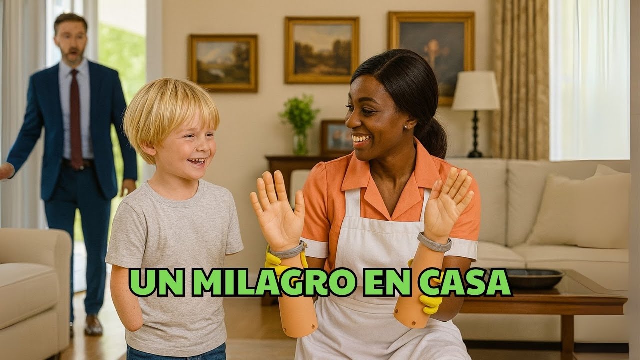Multimillonario ve a su empleada ayudar a su hijo discapacitado — Su reacción sorprende