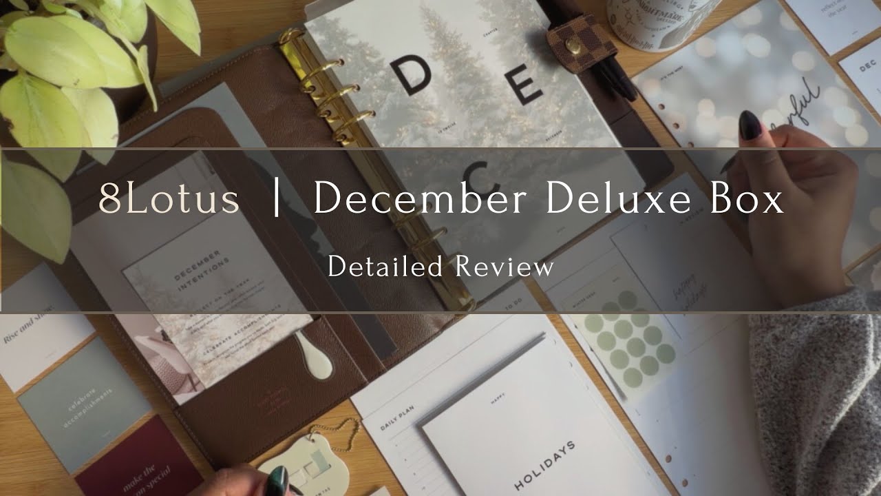 8Lotus Deluxe Box за декабрь 2025 г. | Подробный обзор | The Planner Aisle