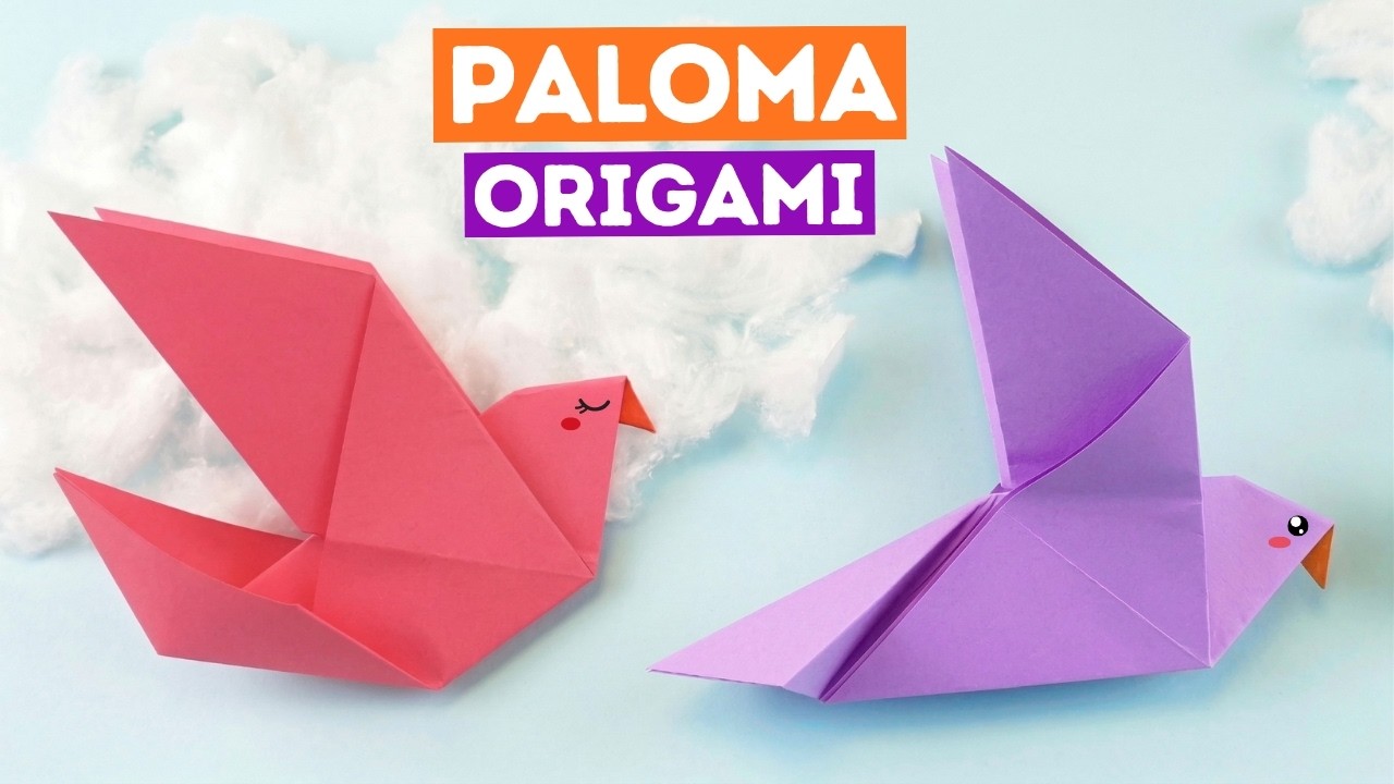 🕊 Cómo hacer una paloma de la paz con origami ¡FÁCIL!