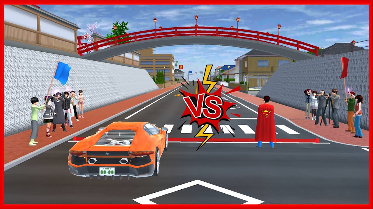 Superhuman vs Supercar || Sakura School Simulator