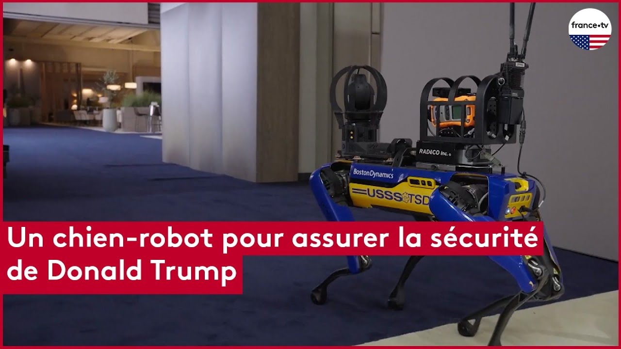 Un chien-robot pour assurer la s&eacute;curit&eacute; de Donald Trump