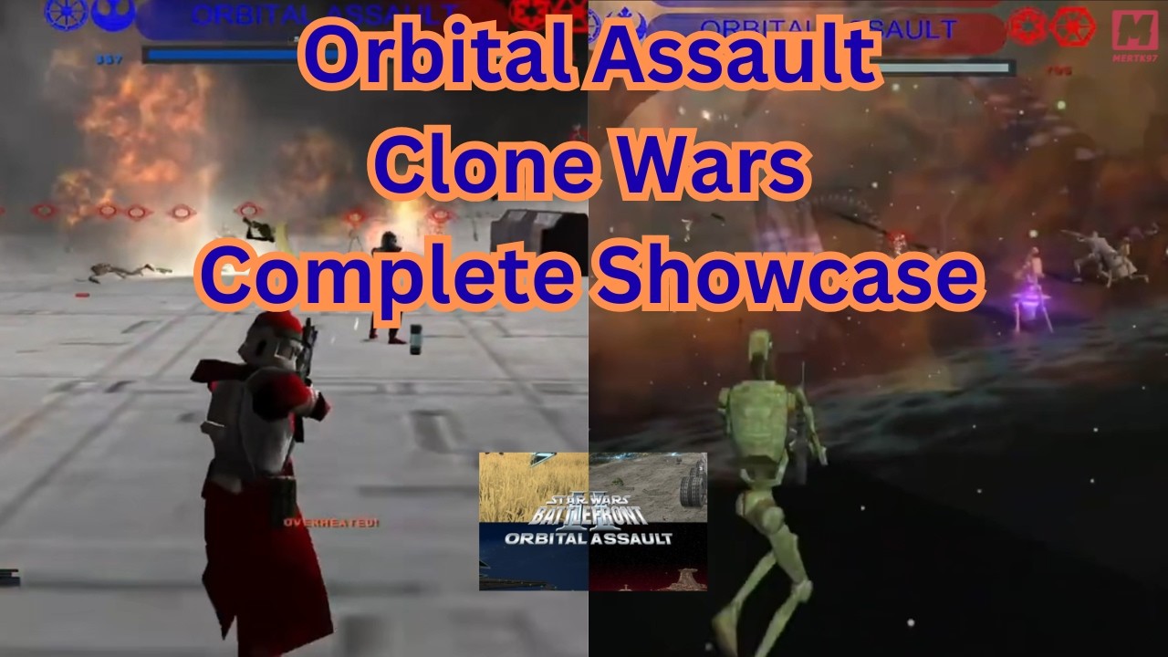 First Time Battlefront 2 Mods! Orbital Assault All Clone Wars Maps Full Gameplay