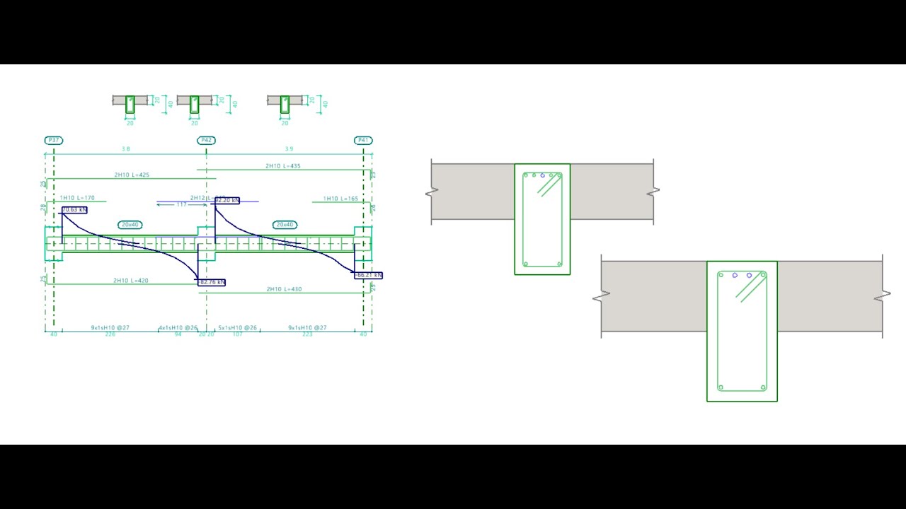 How to copy rebars (reinforcements) from a beam to another in CYPECAD