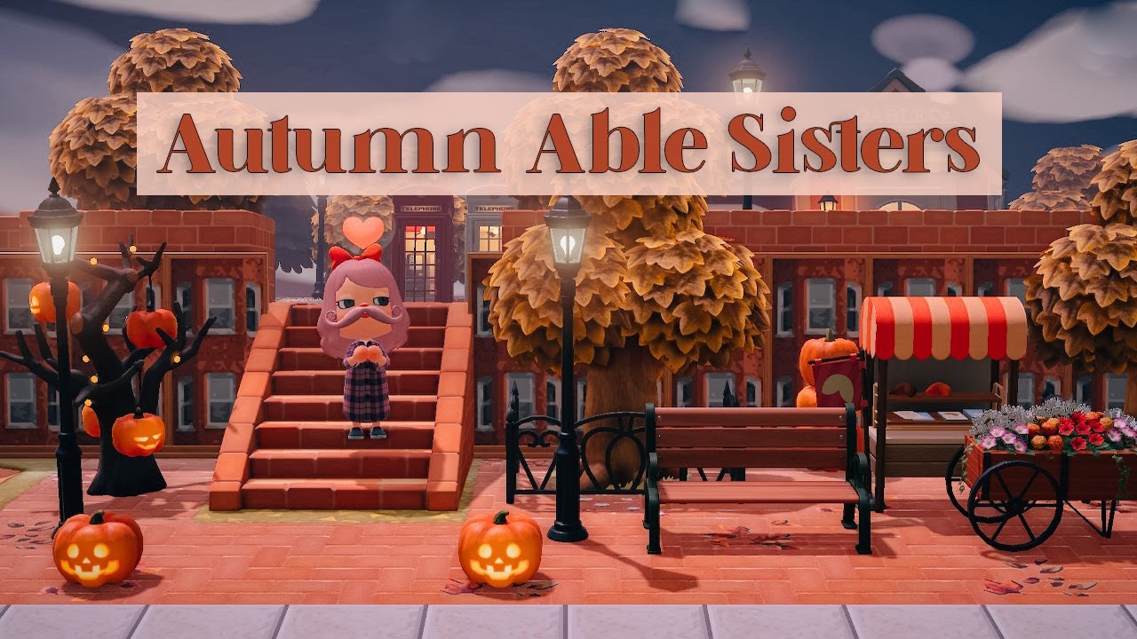 Autumn Able Sisters Shopping District [Chaotic] Speed Build | Animal Crossing New Horizons