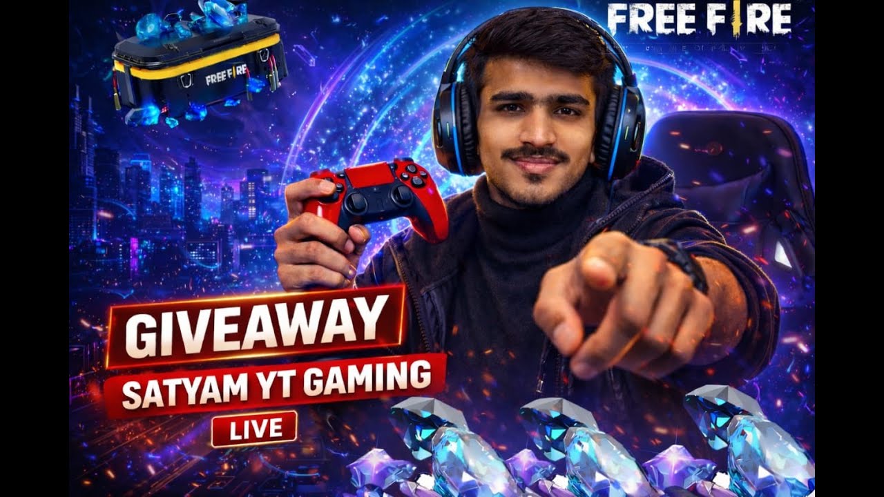 SATYAM YT Live 🔴 Today Big Giveaway Diomand & Giveaway Custom 😍 #freefire #shortslive #Giveaway #ff