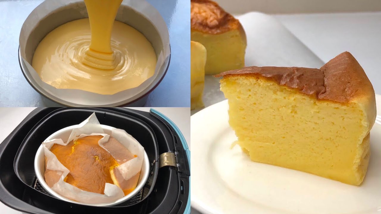 EASIEST & Fluffy Japanese Cheesecake In Air fryer And Oven