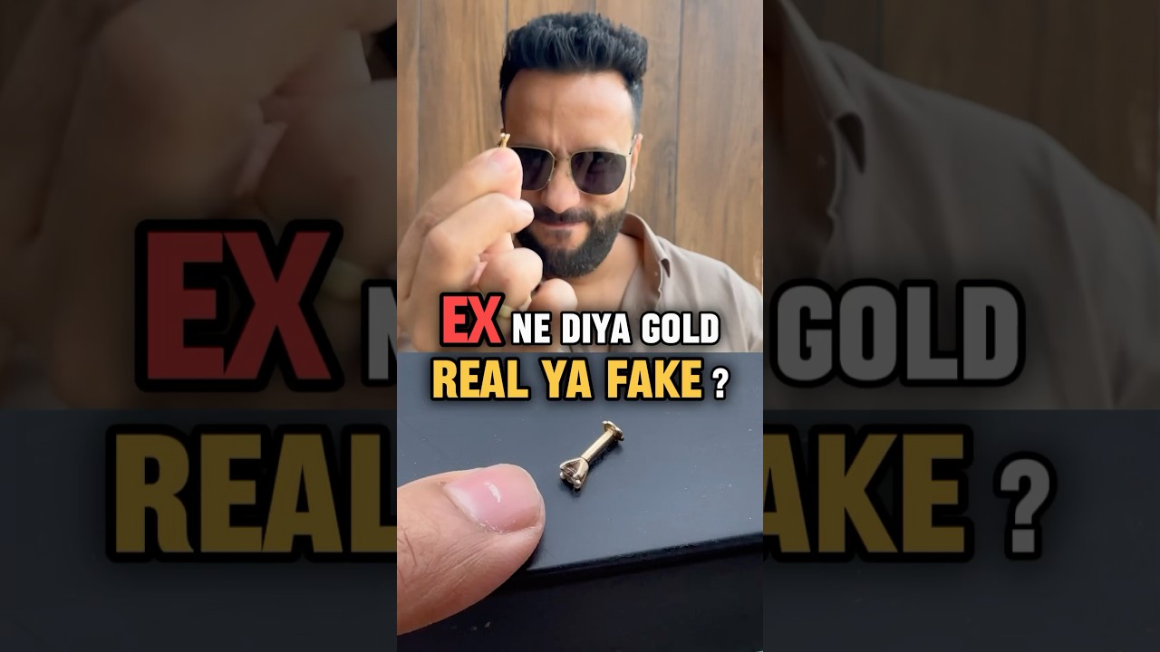 Fake ya real gold ? | Science Experiment #ashusir #experiment #ytshorts #shorts #hack