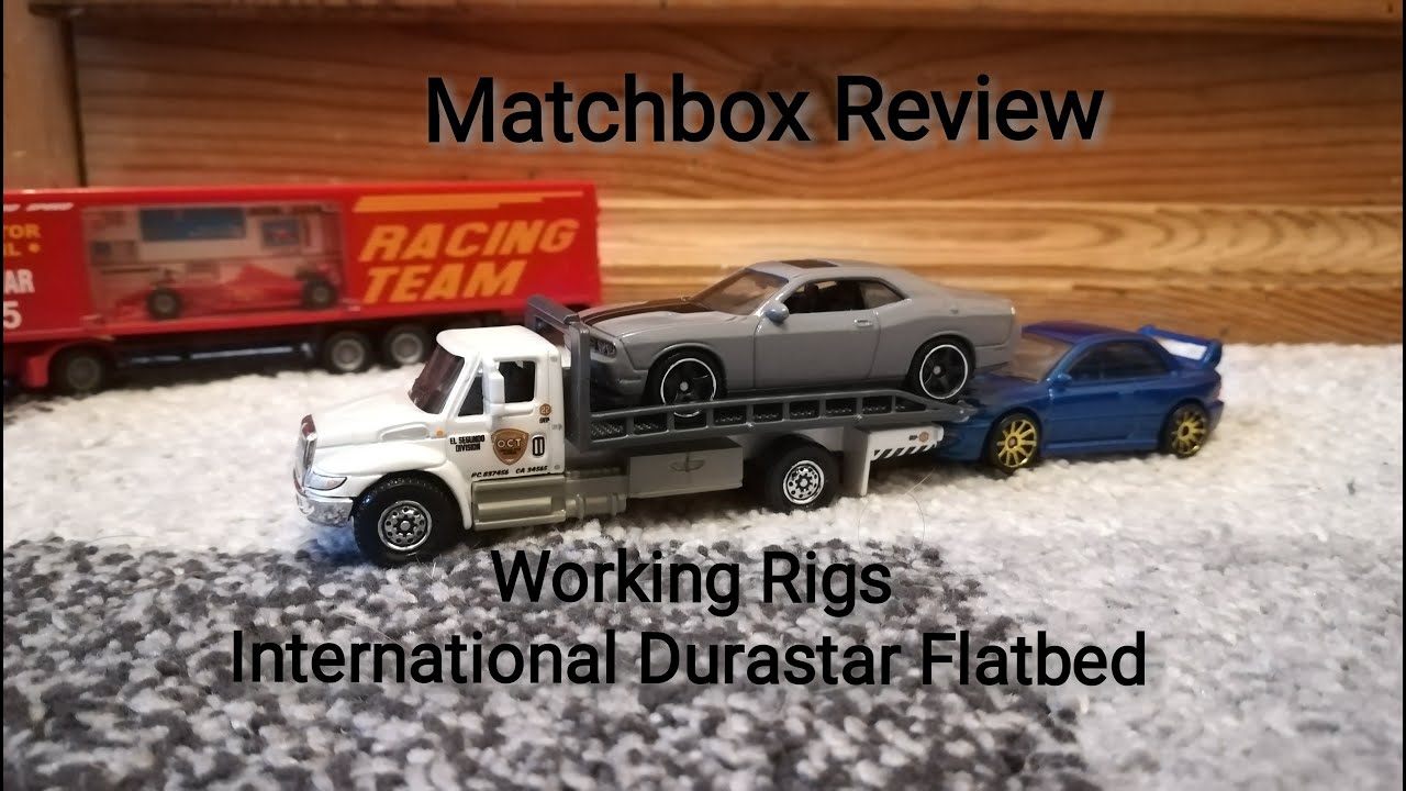 Обзор Matchbox: грузовик с бортовой платформой Durastar от Working Rigs International!