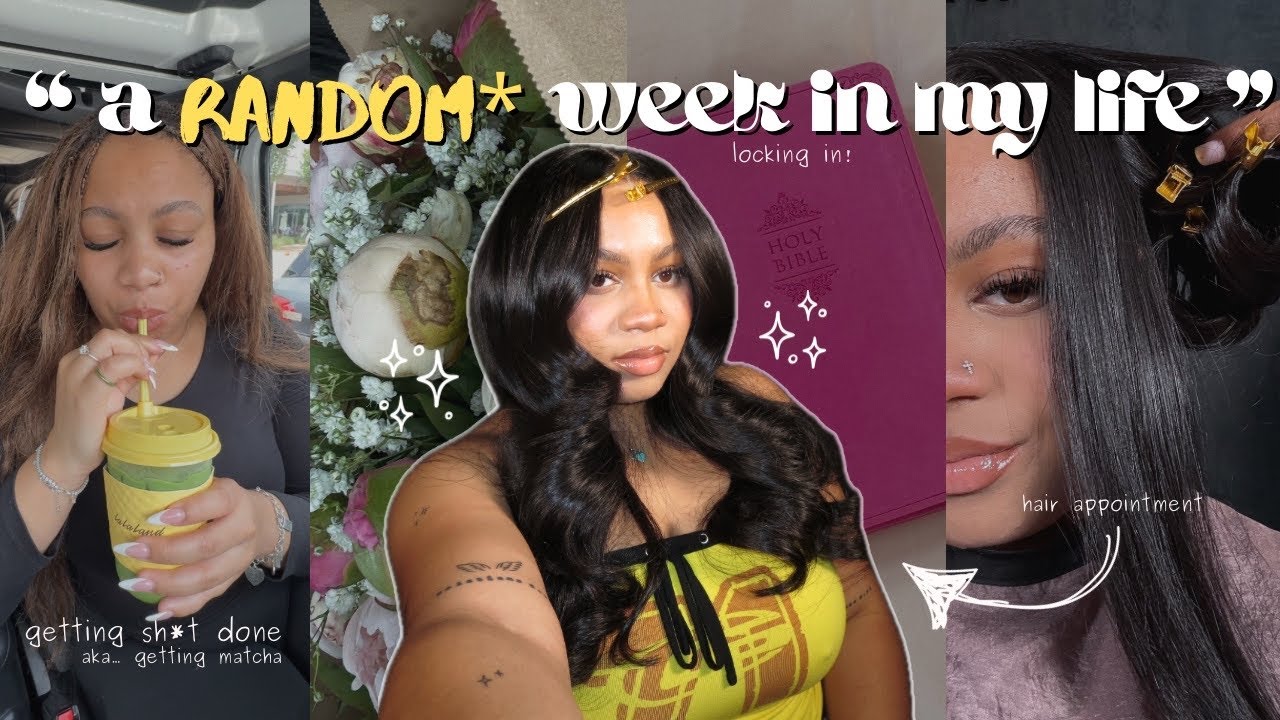 a RANDOM week in my life | hair vlog + locking in on life