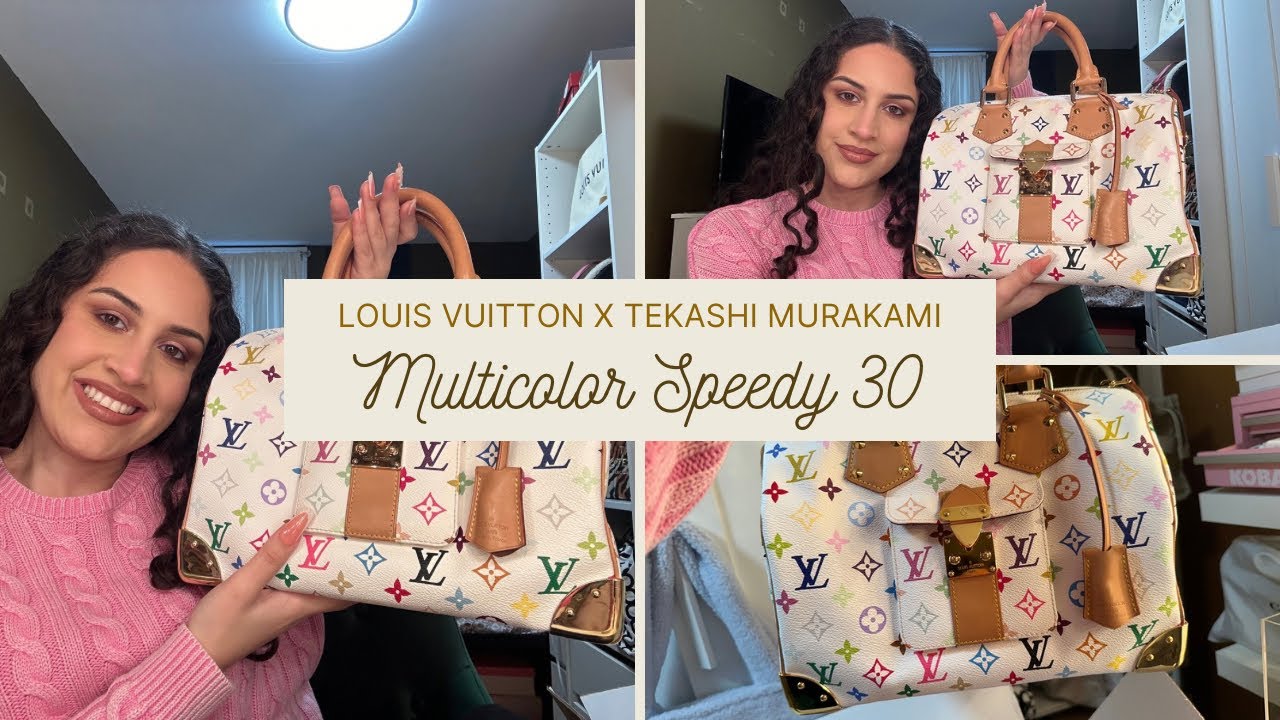 Распаковываю свою первую многоцветную винтажную сумку LOUIS VUITTON X TEKASHI MURAKAMI SPEEDY