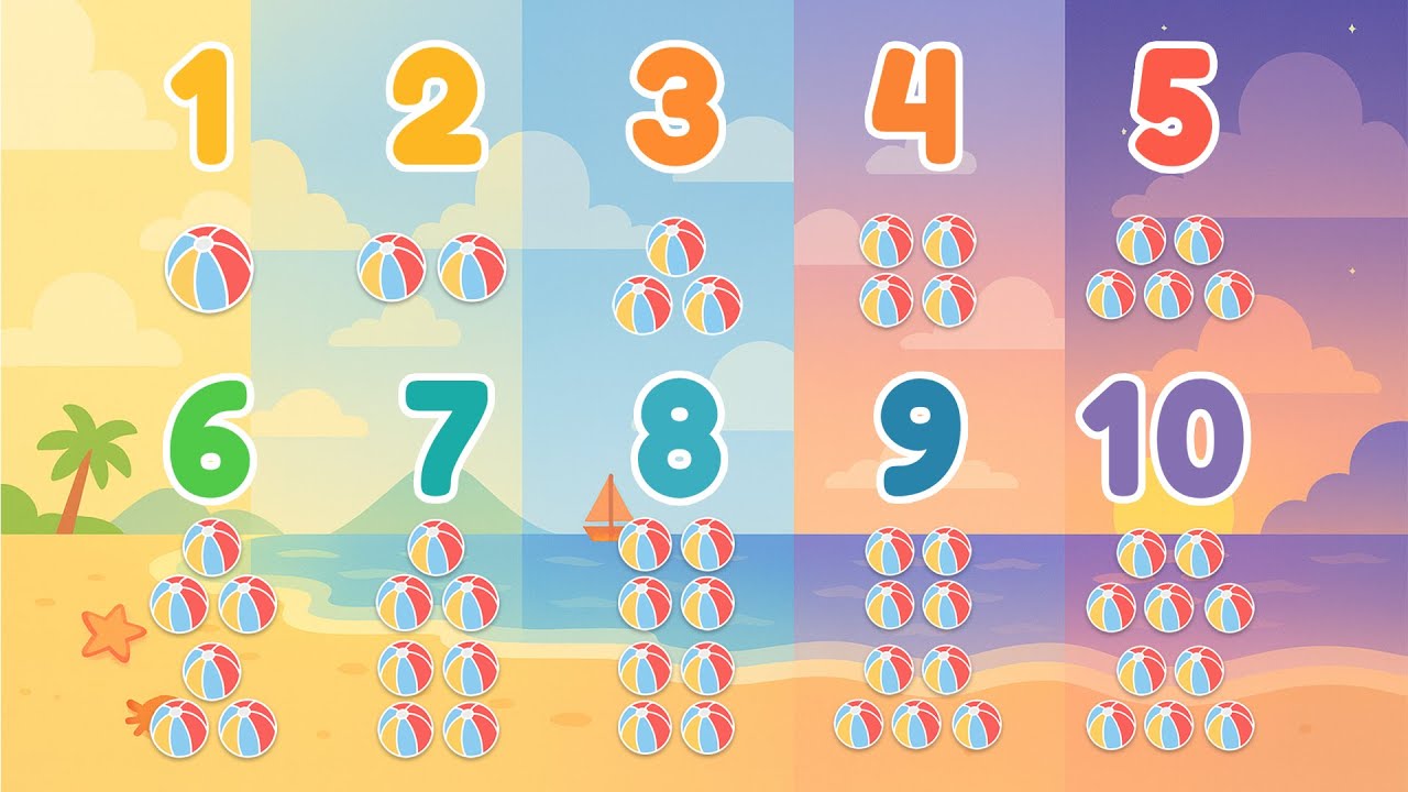 Count to 10 | Counting Song for Kids | Learn Numbers 1–10 | Kayaka Kids