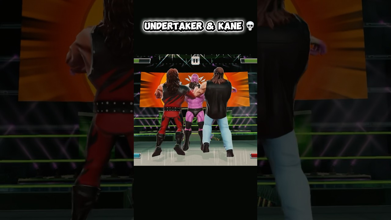 Другие командные финишеры 🤡 против Гробовщика и Кейна 💀 в WWE Mayhem #wwe #wwemayhem #shorts #viral