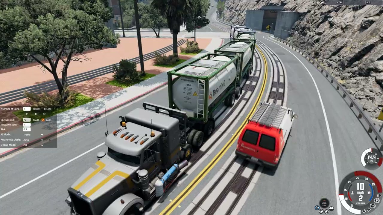 BeamNG drive road train