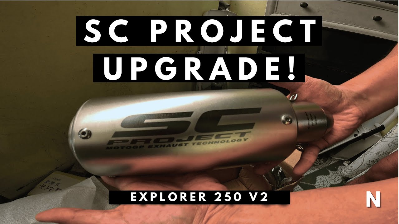Stock Pipe to SC Project Slip-On | Motorstar Explorer 250 V2