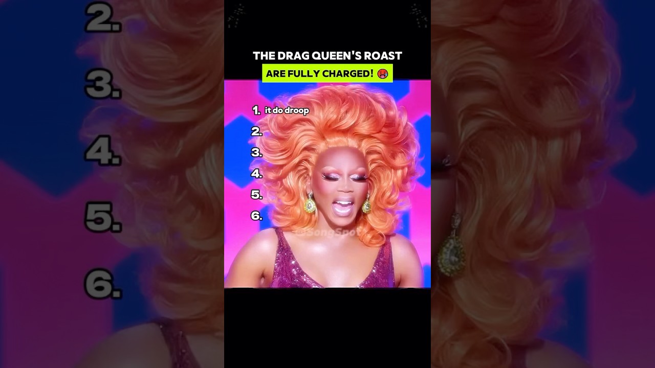 The drag queen's roast are fully charged! 🥵 #rupaulsdragrace #dragrace #dragqueen #roast