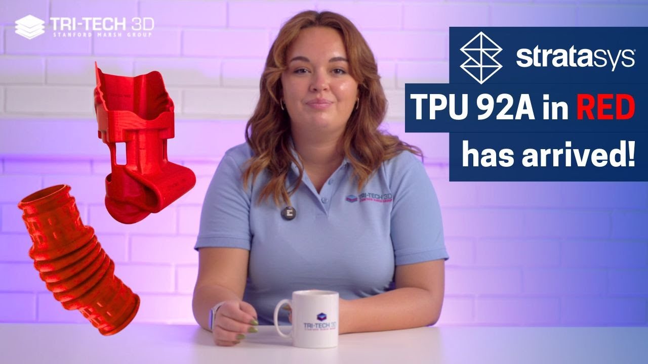 TPU 92A Red | High-Visibility, High-Performance Elastomer for Stratasys FDM