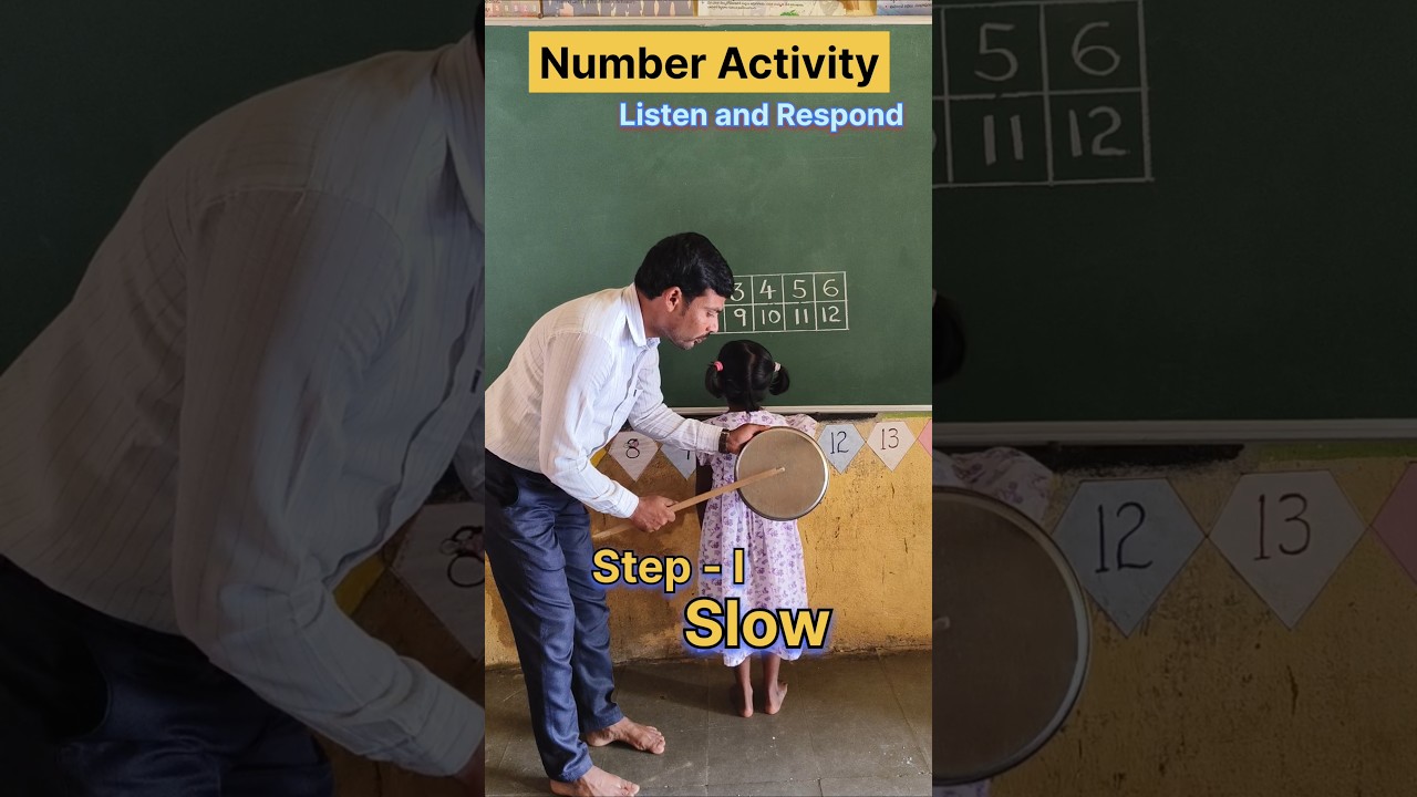 Number Activity  | Listen and respond | Teacher Innovation Ideas #creativeteaching #education #short