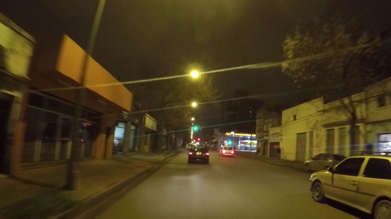 Argentine Rosario Centre ville de nuit, Gopro / Argentina Rosario City center by night, Gopro