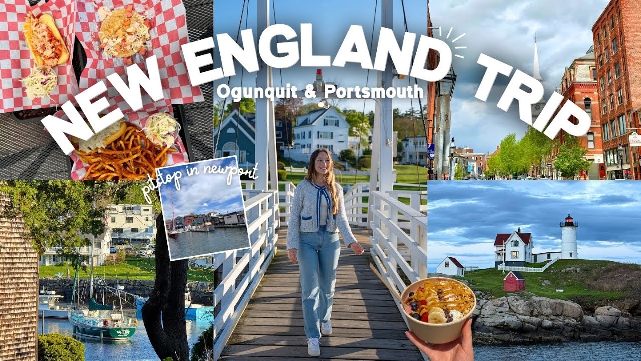 🦞NEW ENGLAND COASTAL ROAD TRIP VLOG: Ogunquit, Portsmouth, & Newport (Long Weekend Itinerary)