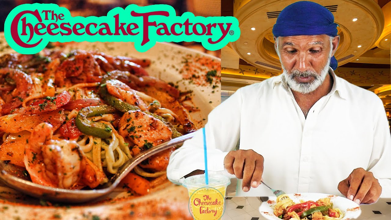 Tribal People Try CHEESE CAKE FACTORY'S Jambalaya Pasta for the first time!