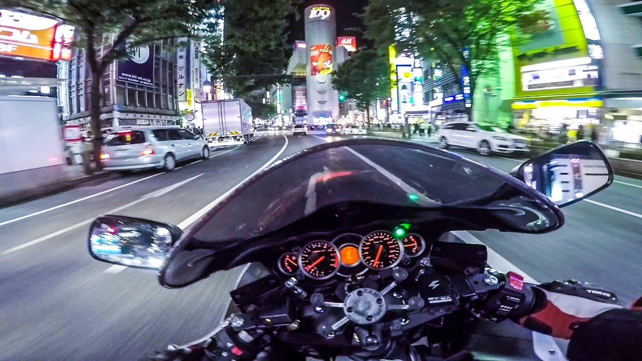 SUZUKI Hayabusa GSX1300R, Shibuya, GoPro 4 Black, 隼