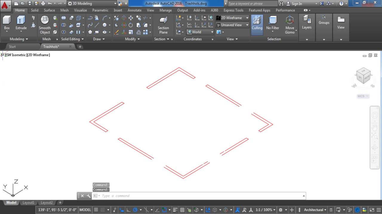 Autocad 2016 3D Modeling: Creating Foundation lesson 10