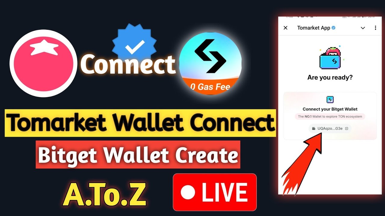 Tomarket WalletConnect 📌 Tomarket Airdrop Listing Date | How To Create Bitget Wallet