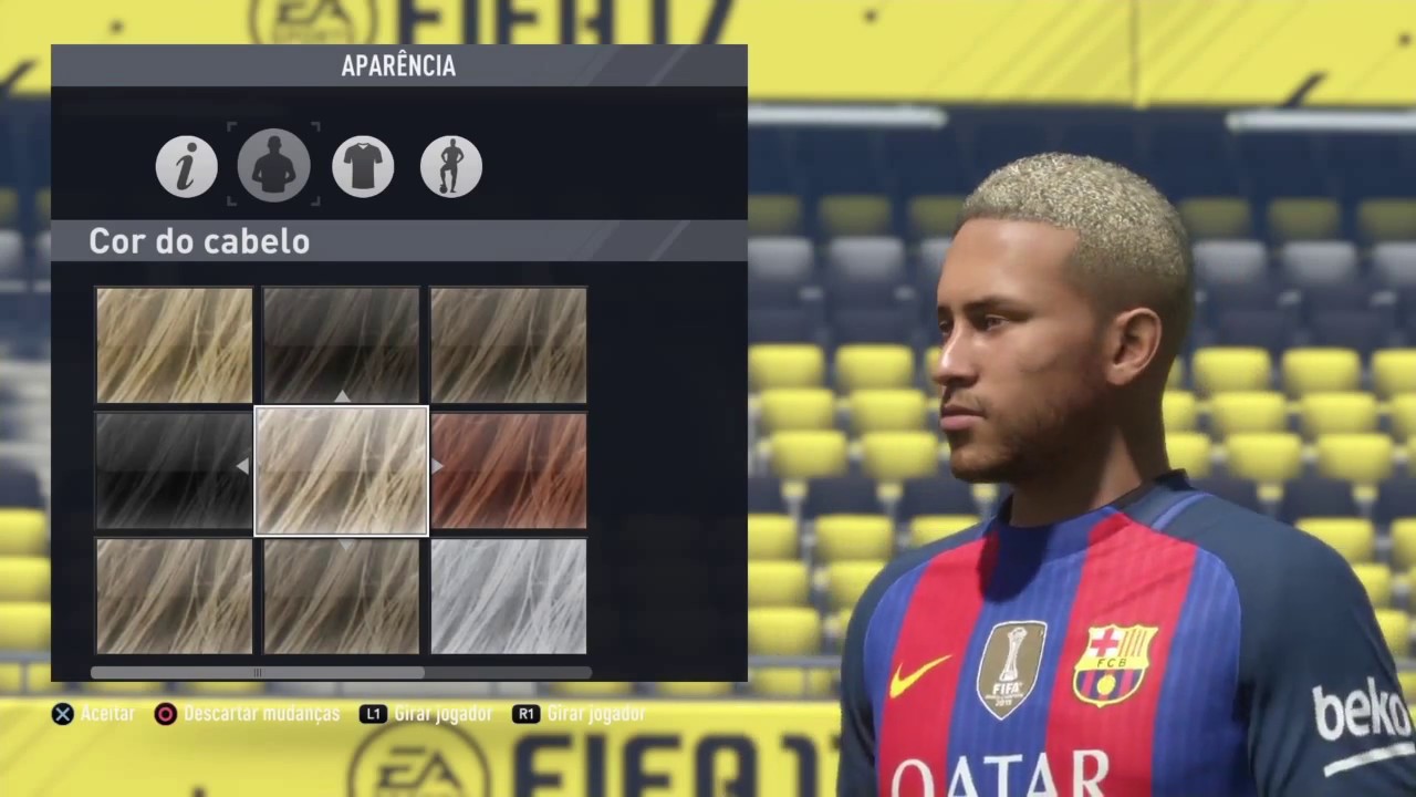 Neymar face FIFA 17 tutorial PS4 [ video atualizado link na descrição ]