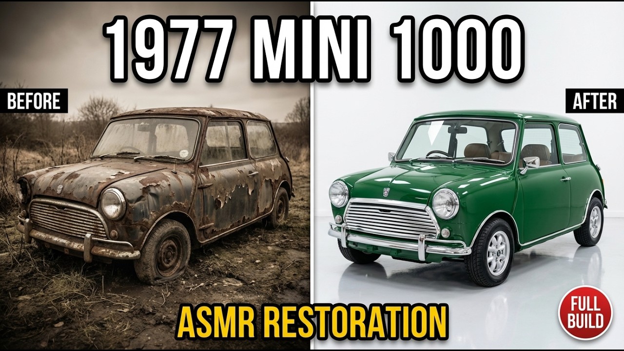 ASMR Car Restoration | 1977 Classic Mini 1000 Complete Rebuild | Satisfying Restoration Process