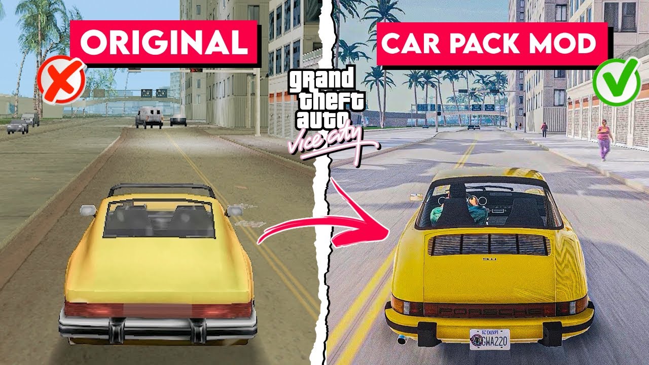 GTA Vice City New Car Pack Mod 2024 | How to add cars in GTA Vice City  😍 (Easy Method)