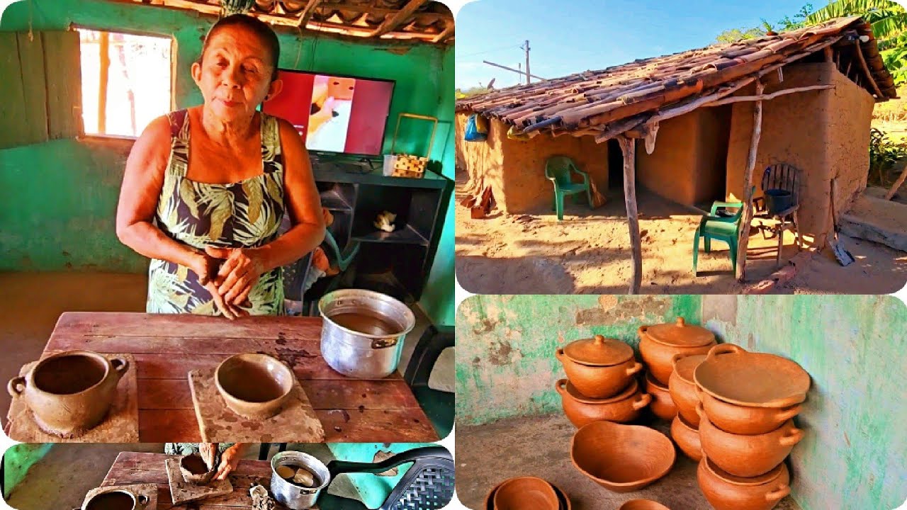 ARTESÃ DONA SILVIA FAZ PEÇAS DE BARRO LAGOA DO MATO MUNICÍPIO DE ITAPIPOCA CEARÁ