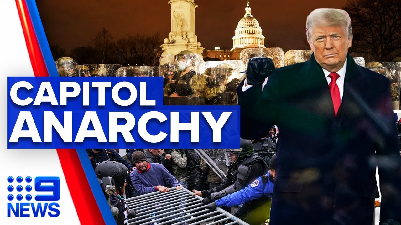 Four dead after Trump supporters storm Capitol building | 9 News Australia