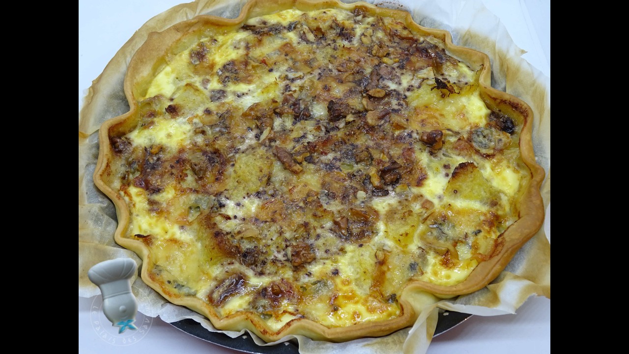 Recette au tarte au pâtisson et au bleu