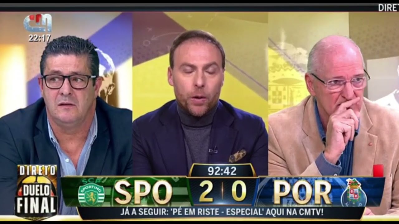 SPORTING 2-0 PORTO - REAÇÃO DA CMTV