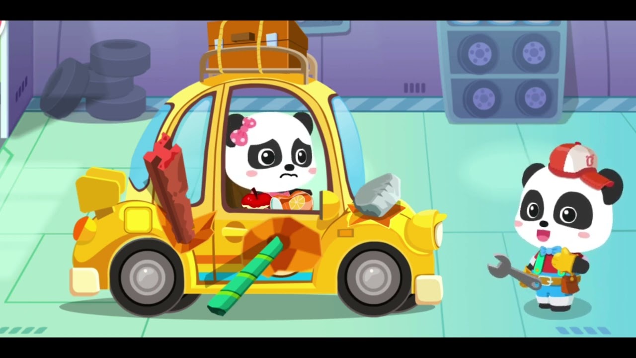 Panda Car Mechanic Adventure: Explore, Fix, and Play with Amazing Vehicles. @Lucakidstv