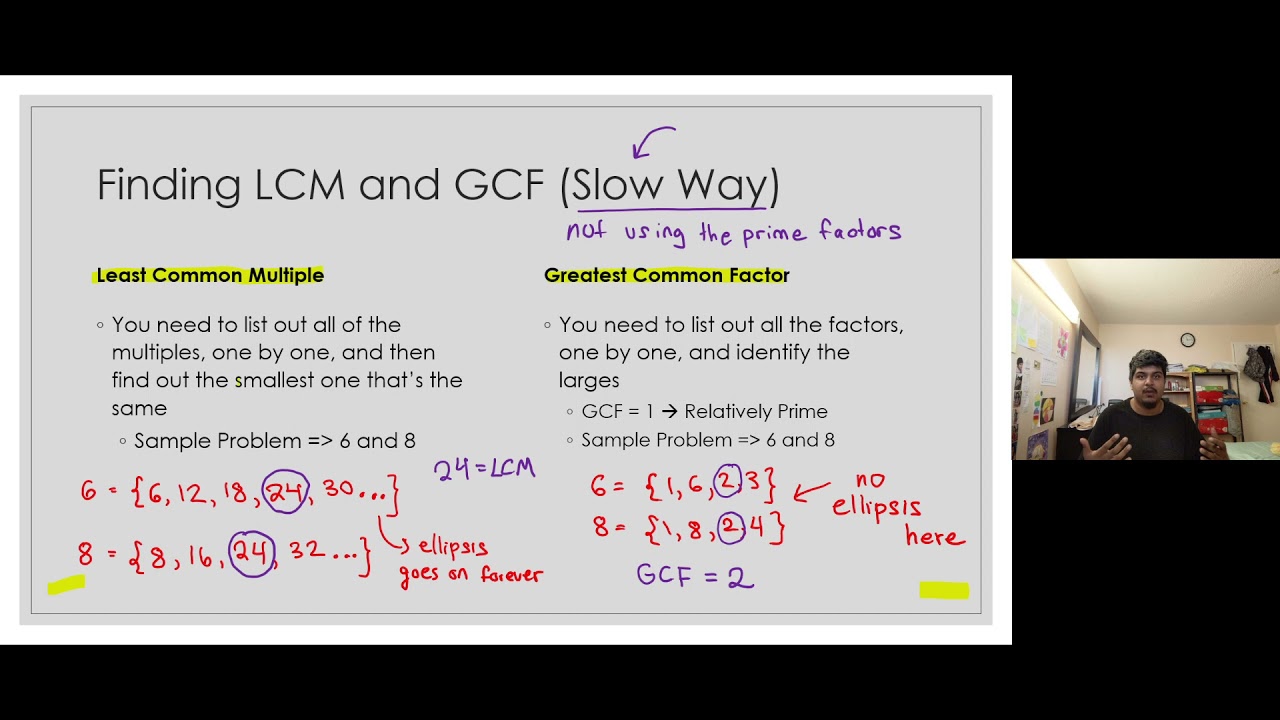 Finding the LCM and GCF using Prime Factorization